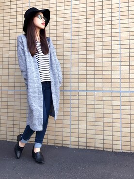 「EMODA（エモダ）のアイテム（トートバッグ）」を使った、ちいさん（レディース・148cm）の春コーディネート