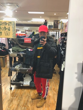「CONVERSE（コンバース）のアイテム（ダウンベスト）」を使った、ペンペンさん（メンズ・167cm）の冬コーディネート