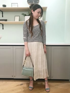 「interstaple（インターステイプル）のアイテム」を使った、fukuraiさん（レディース・160cm）の春コーディネート
