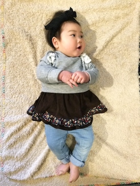 「着納め」｜ほっぺちゃん☆さん（キッズ・70cm）の春コーディネート