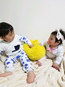「アイテム（ルームウェア）」を使った、ほっぺちゃん☆さん（キッズ・70cm）の春コーディネート