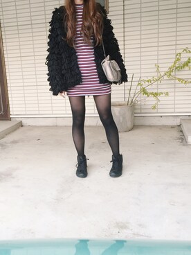 ふくみさん（レディース・172cm）の冬コーディネート