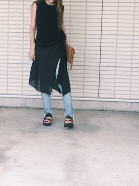 ふくみさん（レディース・172cm）の夏コーディネート