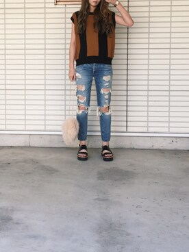 ふくみさん（レディース・172cm）の秋コーディネート