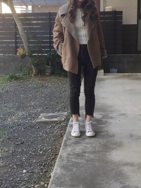 ふくみさん（レディース・172cm）の冬コーディネート