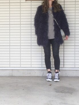 ふくみさん（レディース・172cm）の冬コーディネート