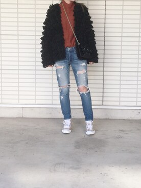 ふくみさん（レディース・172cm）の冬コーディネート