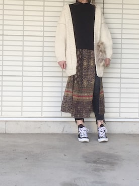 ふくみさん（レディース・172cm）の冬コーディネート