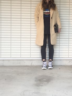 ふくみさん（レディース・172cm）の冬コーディネート