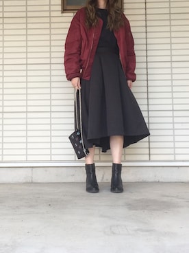 ふくみさん（レディース・172cm）の冬コーディネート