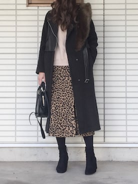 ふくみさん（レディース・172cm）の冬コーディネート