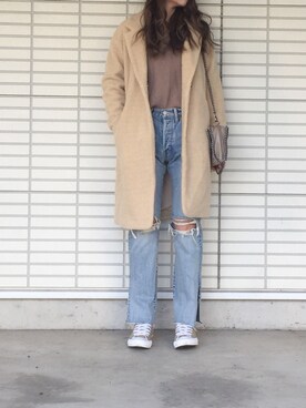 ふくみさん（レディース・172cm）の冬コーディネート