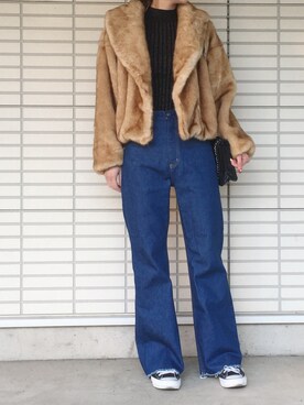 ふくみさん(レディース・172cm)の冬コーディネート
