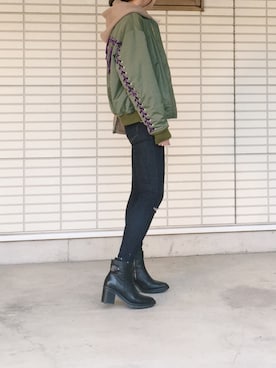 ふくみさん（レディース・172cm）の冬コーディネート