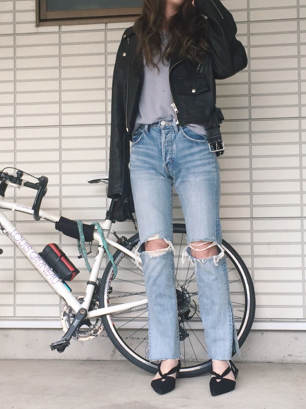 MOUSSY（マウジー）の「WASHED LEATHER RIDERS ジャケット（ライダース