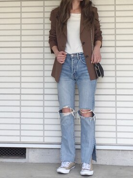 ふくみさん（レディース・172cm）の春コーディネート