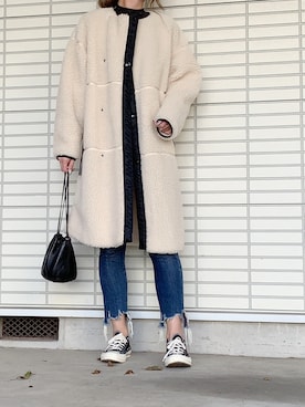 ふくみさん（レディース・172cm）の冬コーディネート