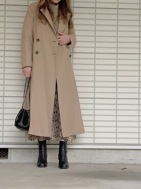 ふくみさん（レディース・172cm）の冬コーディネート