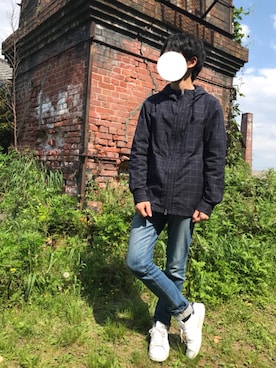 「TAKEO KIKUCHI TOKYO（タケオキクチトウキョウ）のアイテム（ジャケット/アウター）」を使った、Keisukeさん（メンズ・168cm）の春コーディネート