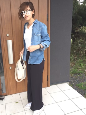 「Lavish（ラヴィッシュ）のアイテム」を使った、ゆあんさん（レディース・168cm）の春コーディネート