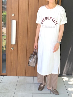 「ジーナシス」｜「アイテム（腕時計）」を使った、ゆあんさん（レディース・168cm）の春コーディネート