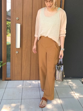 「HVC（エイチブイシー）のアイテム（パンツ）」を使った、ゆあんさん（レディース・168cm）の夏コーディネート