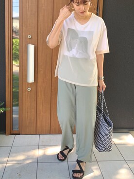 「ピスタチオ」｜「アイテム（腕時計）」を使った、ゆあんさん（レディース・168cm）の夏コーディネート