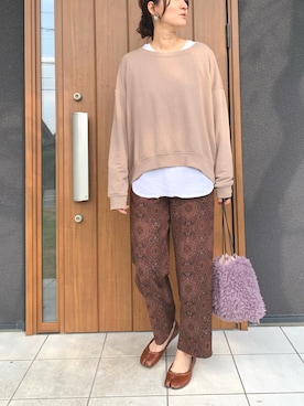 「H&M DIVIDED（エイチアンドエム　ディヴァイデッド）のアイテム（スウェット）」を使った、ゆあんさん（レディース・168cm）の秋コーディネート
