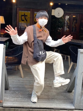 さくうめさん（メンズ・171cm）の春コーディネート