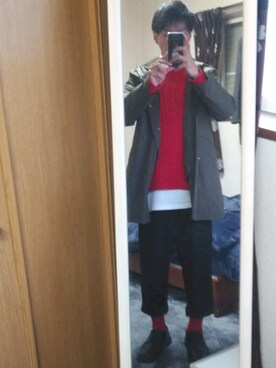 「AAA（トリプルエー）のアイテム」を使った、ajtpgmwtamwgさん（メンズ・167cm）の冬コーディネート