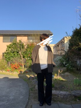 「BASISBROEK（バシスブルック）のアイテム（パンツ）」を使った、shunshunさん（メンズ・169cm）の春コーディネート