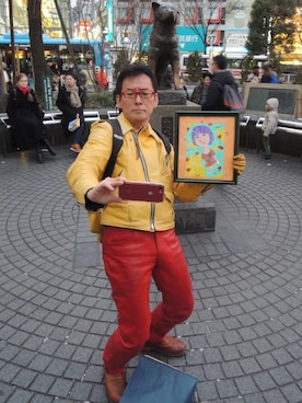 「Schott N.Y.C（ショット）のアイテム（ジャケット/アウター）」を使った、HiroakiKomakiさん（メンズ・172cm）の冬コーディネート
