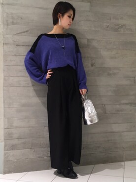 「HARE（ハレ）の3WAYレースUPシューズ(HARE)（ドレスシューズ、ブラック系）」を使った、gotsuboさん（レディース・160cm）の冬コーディネート