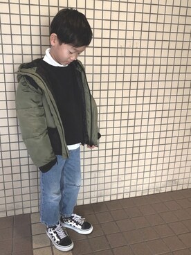 ayatakeさん（キッズ・120cm）の冬コーディネート