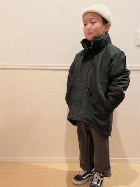 「RACAL（ラカル）のアイテム」を使った、ayatakeさん（キッズ・120cm）の冬コーディネート