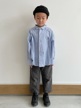 「TRUNIKA（トラニカ）のアイテム（パンツ）」を使った、ayatakeさん（キッズ・120cm）の春コーディネート