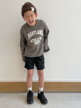 「こども ビームス（コドモビームス）のアイテム（パンツ）」を使った、ayatakeさん（キッズ・120cm）の春コーディネート