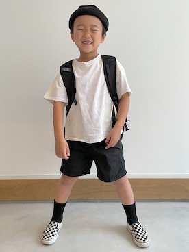 「こども ビームス（コドモビームス）のアイテム（パンツ）」を使った、ayatakeさん（キッズ・120cm）の春コーディネート