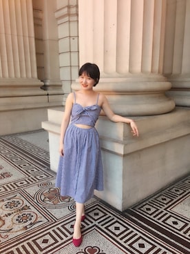 「Australia」｜「アイテム（ワンピース/ドレス）」を使った、小小婉さん（レディース・163cm）の春コーディネート
