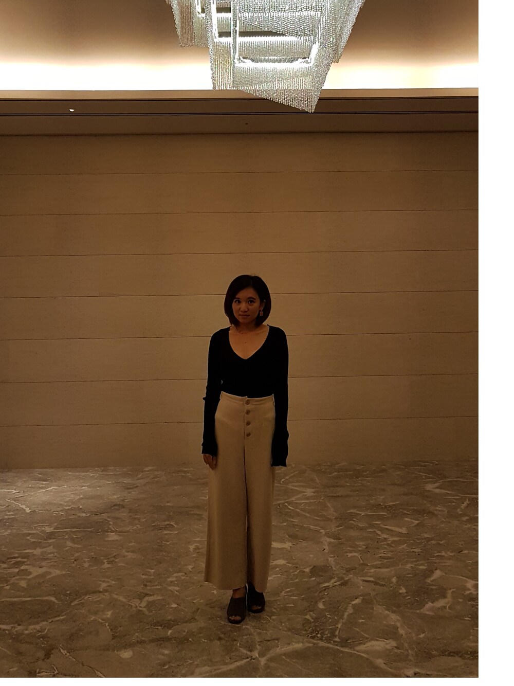 「LILY BROWNのアイテム（ピアス（両耳用）、ピンク系）」を使った、哲さん（レディース・158cm）の冬コーディネートの1枚目の写真