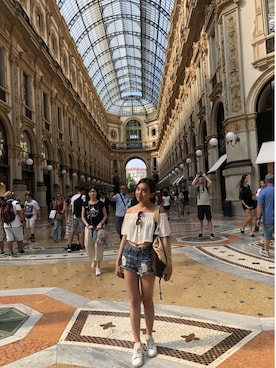 「PULL&BEAR（プルアンドベア）のアイテム（その他トップス）」を使った、哲さん（レディース・158cm）の夏コーディネート