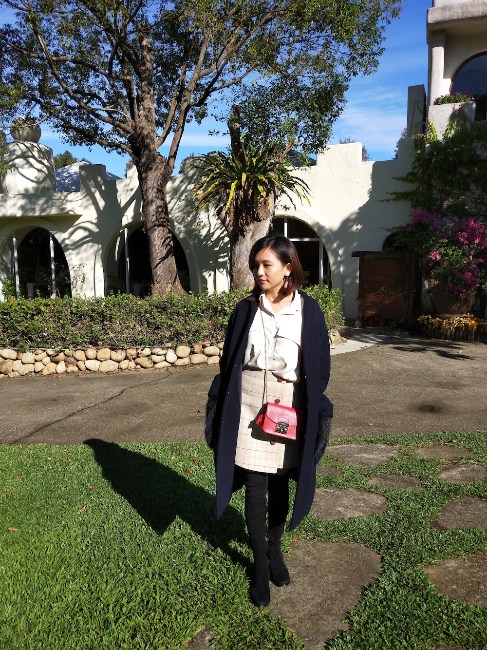 「SENSE OF PLACE by URBAN RESEARCHのアイテム（ナイロンジャケット、その他）」を使った、哲さん（レディース・158cm）の冬コーディネートの1枚目の写真