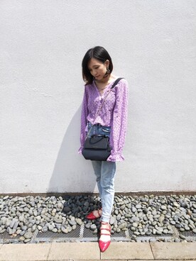 「ALDO（アルド）のアイテム（サンダル）」を使った、哲さん（レディース・158cm）の春コーディネート