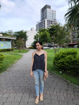 「A&F（エーアンドエフ）のアイテム（トップス）」を使った、哲さん（レディース・158cm）の夏コーディネート