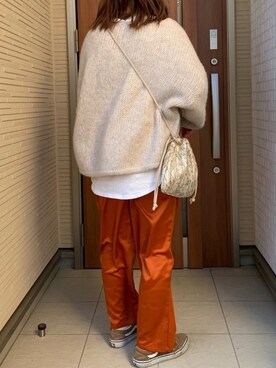 「VANS（バンズ）のVANS ヴァンズ OLD SKOOL DX オールドスクール V36CL+ CALM BREEN（スニーカー）」を使った、Rさん（レディース・156cm）の冬コーディネート