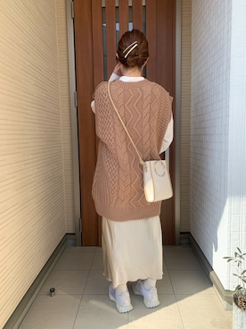 Rさん（レディース・156cm）の冬コーディネート