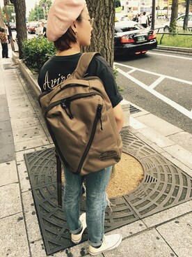 「Samsonite Red（サムソナイトレッド）のアイテム」を使った、AIKAさん（レディース・156cm）の夏コーディネート