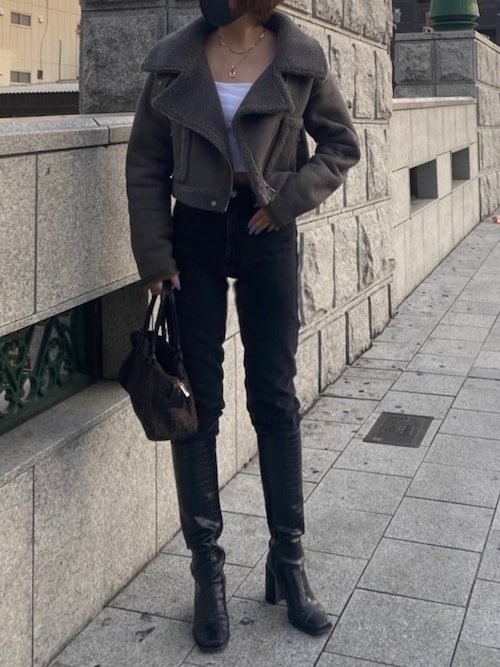 れな｜Juemiのムートンコートを使ったコーディネート - WEAR