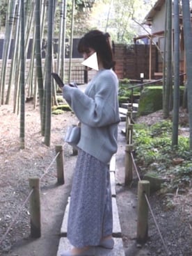「春ニット」｜ｎａさん（レディース・165cm）の夏コーディネート