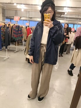 「JAM（ジャム）のアイテム（ジャケット/アウター）」を使った、妏倢さん（レディース・162cm）の秋コーディネート